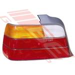 REAR LAMP - L/H - AMBER/CLEAR/RED - TO SUIT - BMW 3'S E36 1991-95 4DR