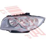 HEADLAMP - L/H - ELECTRIC - CHROME - TO SUIT - BMW 1'S E87 2004-