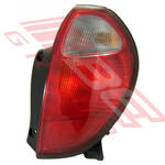 REAR LAMP - R/H - RED/CLEAR (220-51576) - TO SUIT - DAIHATSU SIRION/TOYOTA DUET M100 5DR H/B 1998-