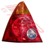 REAR LAMP - L/H - ALL RED LENS (220-51682) - TO SUIT - DAIHATSU YRV - M200G - 5DR SUV - 2000-