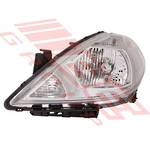 HEADLAMP - L/H - CHROME - MANUAL - TO SUIT - NISSAN TIIDA - C11 - 5DR H/B - 2005- EARLY
