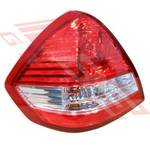 REAR LAMP - L/H - LINES IN CLEAR PLASTIC - TO SUIT - NISSAN TIIDA 2005- 4DR SEDAN
