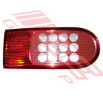 REAR LAMP - INNER - LH (D001B) 3 x 4 CLEAR CIRCLES - TO SUIT - NISSAN LAFESTA - B30 - 2005- EARLY
