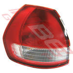 REAR LAMP - L/H - RED/CLEAR (KT 24764) - TO SUIT - NISSAN WINGROAD - Y11 99-01
