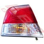 REAR LAMP - L/H - RED/CLEAR (4845) - TO SUIT - NISSAN SUNNY B15 - 5DR 1995-