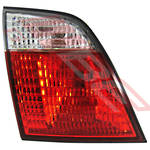 REAR GARNISH - L/H - CLEAR/RED (4859) - TO SUIT - NISSAN PRIMERA - P11 - 1996- S/W