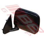 DOOR MIRROR - L/H - BLACK - CORNER MOUNT - TO SUIT - NISSAN NAVARA D21/D22 1986-