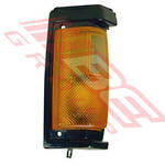 CORNER LAMP - R/H - BLACK TRIM - AMBER - TO SUIT - NISSAN NAVARA D21 1986-89