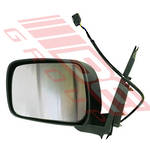 DOOR MIRROR - L/H - ELECTRIC - BLACK - TO SUIT - NISSAN NAVARA D40 2005-07