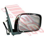 DOOR MIRROR - R/H - ELECTRIC - CHROME - TO SUIT - NISSAN NAVARA D40 2005-07