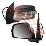 DOOR MIRROR - L/H - ELECTRIC - W/UPPER/LED - CHROME - TO SUIT - NISSAN NAVARA D40 2005-07