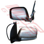 DOOR MIRROR - L/H - ELECTRIC - W/LOWER/LED - CHROME - 7 WIRE - TO SUIT - NISSAN NAVARA D40 2007-
