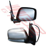 DOOR MIRROR - R/H - ELECTRIC - W/LOWER/LED - CHROME - 7 WIRE - TO SUIT - NISSAN NAVARA D40 2007-
