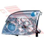 HEADLAMP - L/H - NON HID - MANUAL ADJUST - TO SUIT - NISSAN X-TRAIL - T30 - 2000-