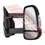 DOOR MIRROR - L/H - 23.5MM LONG ARM - MANUAL - W/LAMP - TO SUIT - FIAT DUCATO VAN 2006-