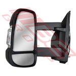 DOOR MIRROR - R/H - 23.5MM LONG ARM - MANUAL - W/LAMP - TO SUIT - FIAT DUCATO VAN 2006-