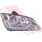 HEADLAMP - R/H - CHROME - ELECTRIC/MANUAL - TO SUIT - FORD FOCUS 2005-07