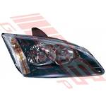 HEADLAMP - R/H - BLACK - ELECTRIC/MANUAL - TO SUIT - FORD FOCUS 2005-07