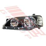 HEADLAMP - L/H - BLACK REFLECTOR TYPE - TO SUIT - FORD FALCON BA/BF1 2003-