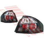 REAR LAMP - SET CLEAR STYLE - BLACK - TO SUIT - FORD FALCON BA SEDAN 2003-