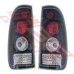 REAR LAMP - SET CLEAR STYLE - BLACK - TO SUIT - FORD FALCON BA UTE 2004 -