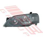 HEADLAMP - L/H - BLACK - TO SUIT - FORD FALCON BF2 2007- ( NOT XR6/XR8 )