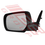 DOOR MIRROR - L/H - BLACK - MANUAL - TO SUIT - FORD RANGER 2006-