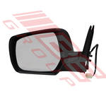 DOOR MIRROR - L/H - BLACK - ELECTRIC - 3 WIRE - TO SUIT - FORD RANGER 2006-