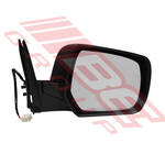 DOOR MIRROR - R/H - BLACK - ELECTRIC - 3 WIRE - TO SUIT - FORD RANGER 2006-