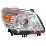 HEADLAMP - R/H - MANUAL - CHROME - TO SUIT - FORD RANGER 2009-