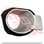 FOG LAMP COVER - R/H - SILVER - WITH HOLE - TO SUIT - FORD RANGER PX1 2012-
