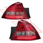 REAR LAMP - SET - L&R - LED - CLEAR/RED - TO SUIT - HOLDEN COMMODORE VY/VZ 2002- SEDAN