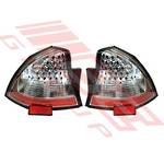 REAR LAMP - SET - L&R - LED - CHROME - TO SUIT - HOLDEN COMMODORE VY/VZ 2002- SEDAN