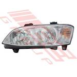 HEADLAMP - L/H - CHROME - MANUAL - TO SUIT - HOLDEN COMMODORE VE SERIES 2 2011- OMEGA