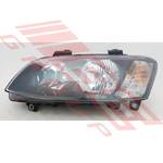 HEADLAMP - L/H - BLACK - MANUAL - TO SUIT - HOLDEN COMMODORE VE SERIES 2 2011- SV6/SS