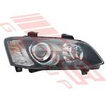 HEADLAMP - R/H - BLACK - PROJECTOR - MANUAL - TO SUIT - HOLDEN COMMODORE VE SERIES 2 2011- SSV/ HSV