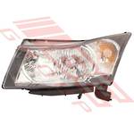 HEADLAMP - L/H - ELECTRIC - BLACK - TO SUIT - HOLDEN CRUZE 2009-