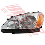 HEADLAMP - L/H - PWR/PACK - AMBER LENS (P0123) - TO SUIT - HONDA AVANCIER - TA3 - 99- EARLY