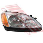 HEADLAMP - R/H - PWR/PACK - AMBER LENS (P0123) - TO SUIT - HONDA AVANCIER - TA3 - 99- EARLY