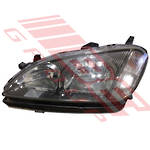 HEADLAMP - L/H - PWR/PACK - SHADOW CHROME (P0123) - TO SUIT - HONDA AVANCIER - TA3 - 99- F/LIFT