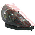 HEADLAMP - R/H - BLACK INNER (P4944) - TO SUIT - HONDA FIT OR JAZZ - GD - 2001-