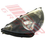 HEADLAMP - L/H - BLACK INNER - (P1680) - TO SUIT - HONDA FIT OR JAZZ - GD - 2001-