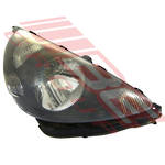 HEADLAMP - R/H - BLACK INNER - (P1680) - TO SUIT - HONDA FIT OR JAZZ - GD - 2001-