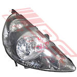 HEADLAMP - L/H - P/PAK - CHROME INNER - (P3448) - TO SUIT - HONDA FIT OR JAZZ - GD - 2001-