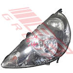 HEADLAMP - R/H - P/PAK - CHROME INNER - (P3448) - TO SUIT - HONDA FIT OR JAZZ - GD - 2001-