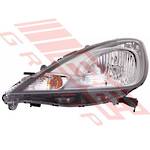 HEADLAMP - L/H - ELECTRIC/MANUAL - CHROME - TO SUIT - HONDA FIT / JAZZ 2010- F/LIFT