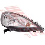 HEADLAMP - R/H - ELECTRIC/MANUAL - CHROME - TO SUIT HONDA FIT / JAZZ 2010- F/LIFT