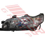 HEADLAMP - L/H - CLEAR INDICATOR - NON GAS - BLACK INNER - (7637) - TO SUIT - HONDA ACCORD CF 1999-02