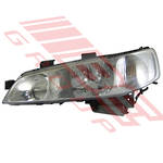 HEADLAMP - L/H - CLEAR INDICATOR - P/PACK - CHROME INNER - (7637) - TO SUIT - HONDA ACCORD CF 1999-02