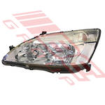 HEADLAMP - L/H - (P2758) - TO SUIT - HONDA ACCORD - NZ 3.0 LTR V6 - 2003-